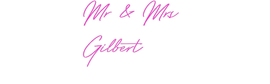 Custom Neon: Mr & Mrs 
Gi...