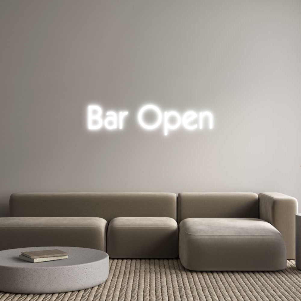 Custom Neon: Bar Open