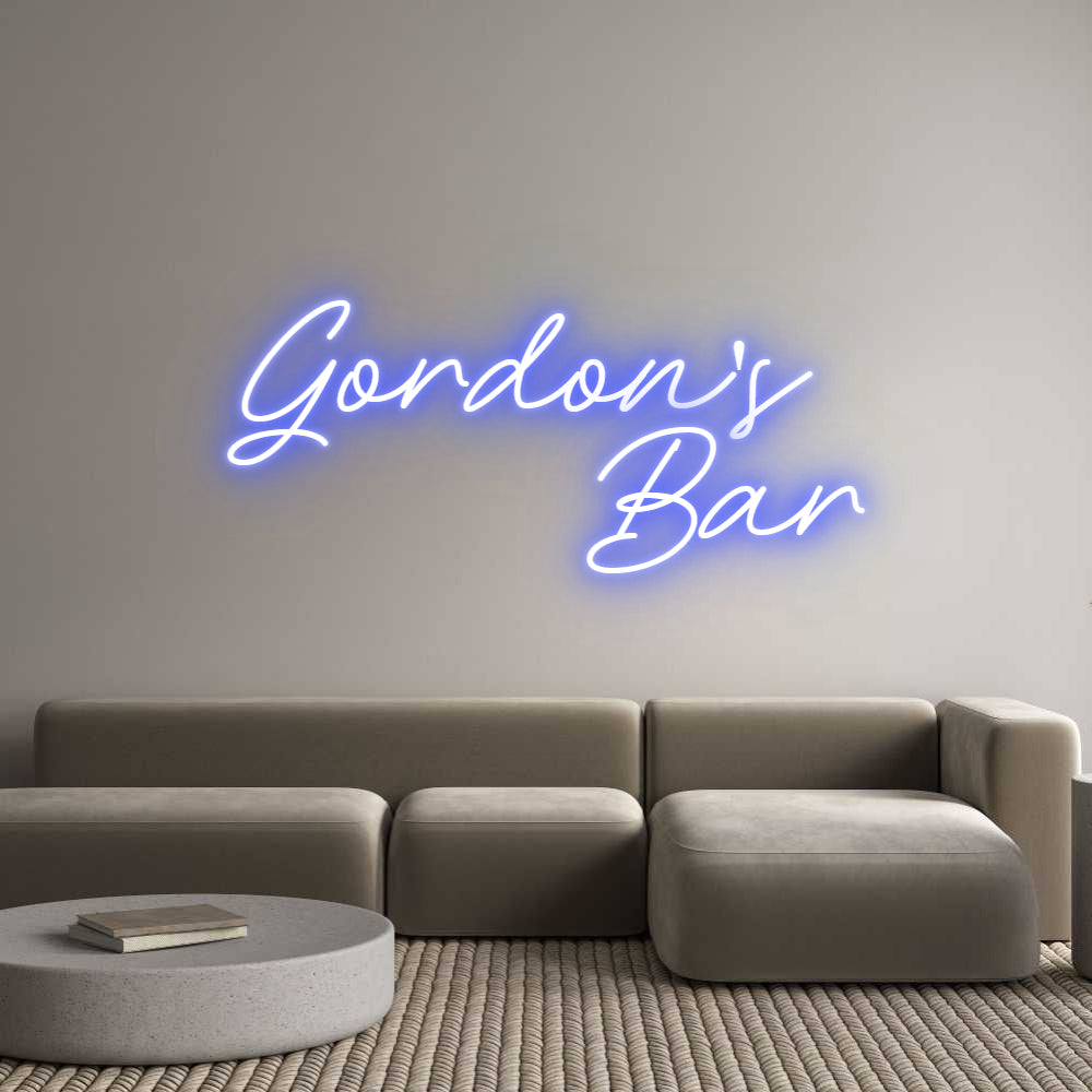 Custom Neon: Gordon's 
Bar