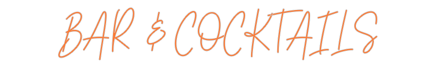 Custom Neon: BAR & COCKTAILS
