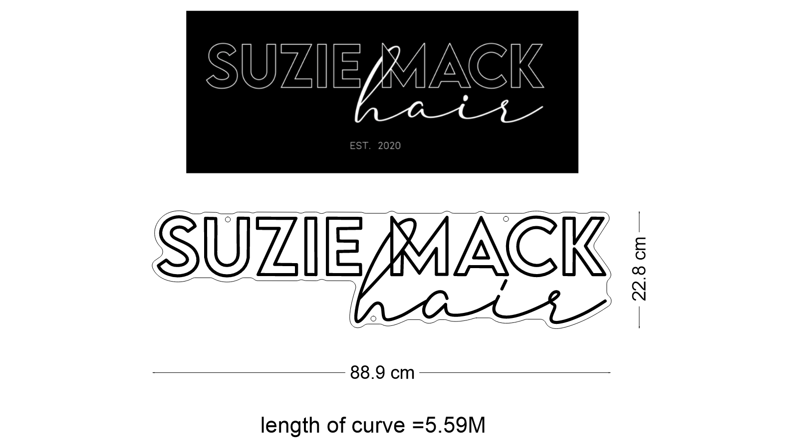 Custom Neon: SUZIE MACK hair