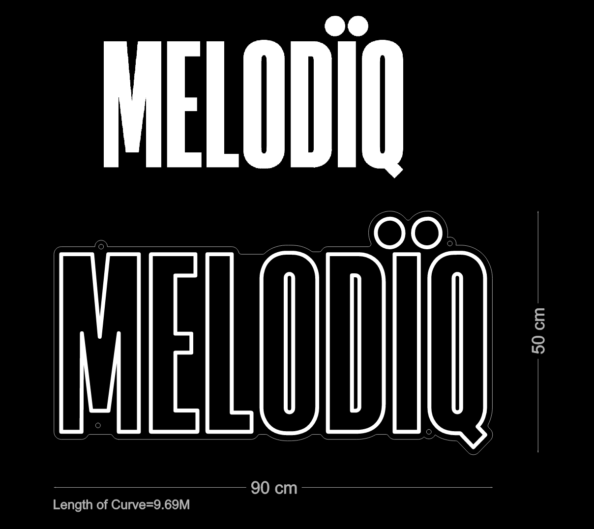 Custom Sign: MELODÏQ