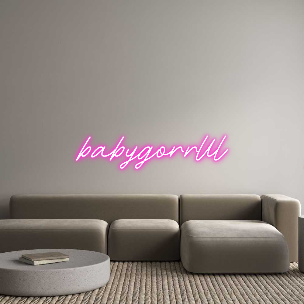 Custom Neon: babygorrlll