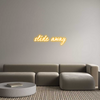 Custom Neon: slide away