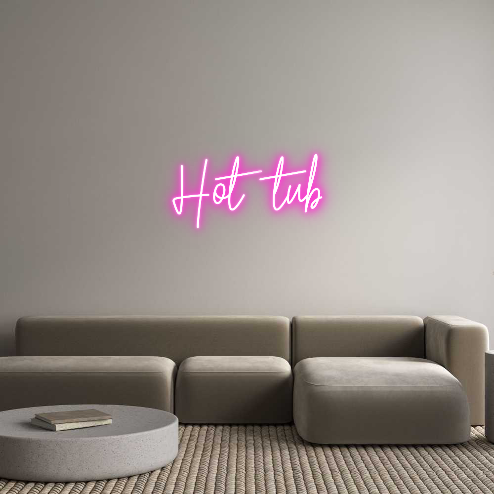 Custom Neon: Hot tub