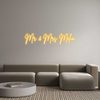 Custom Neon: Mr & Mrs Melia