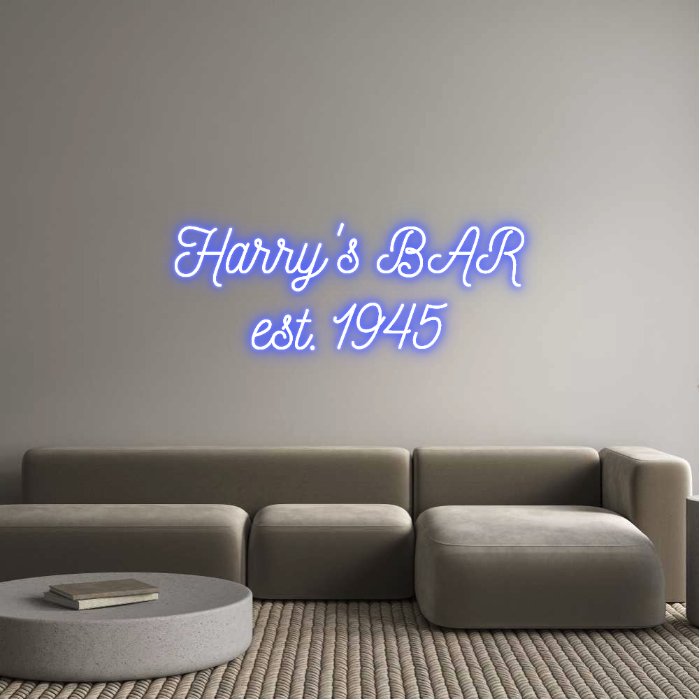Custom Neon: Harry's BAR
...