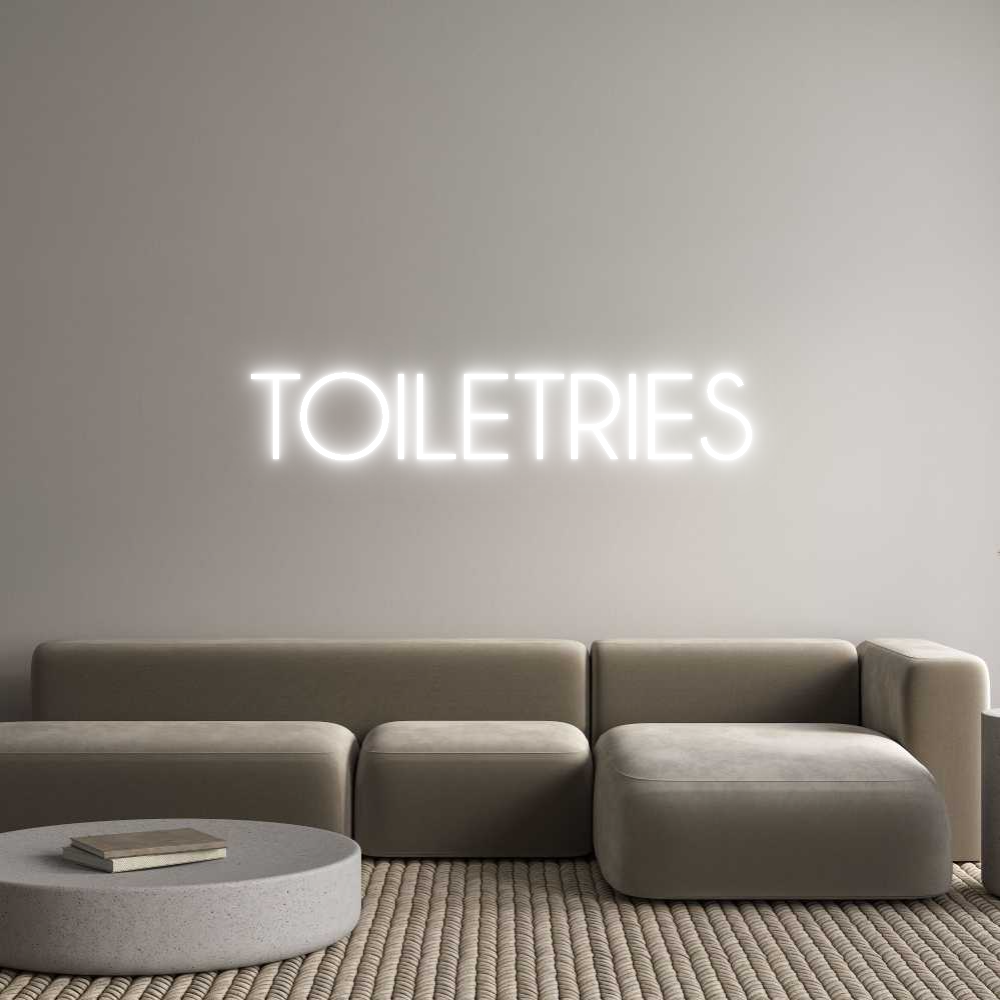 Custom Neon: TOILETRIES