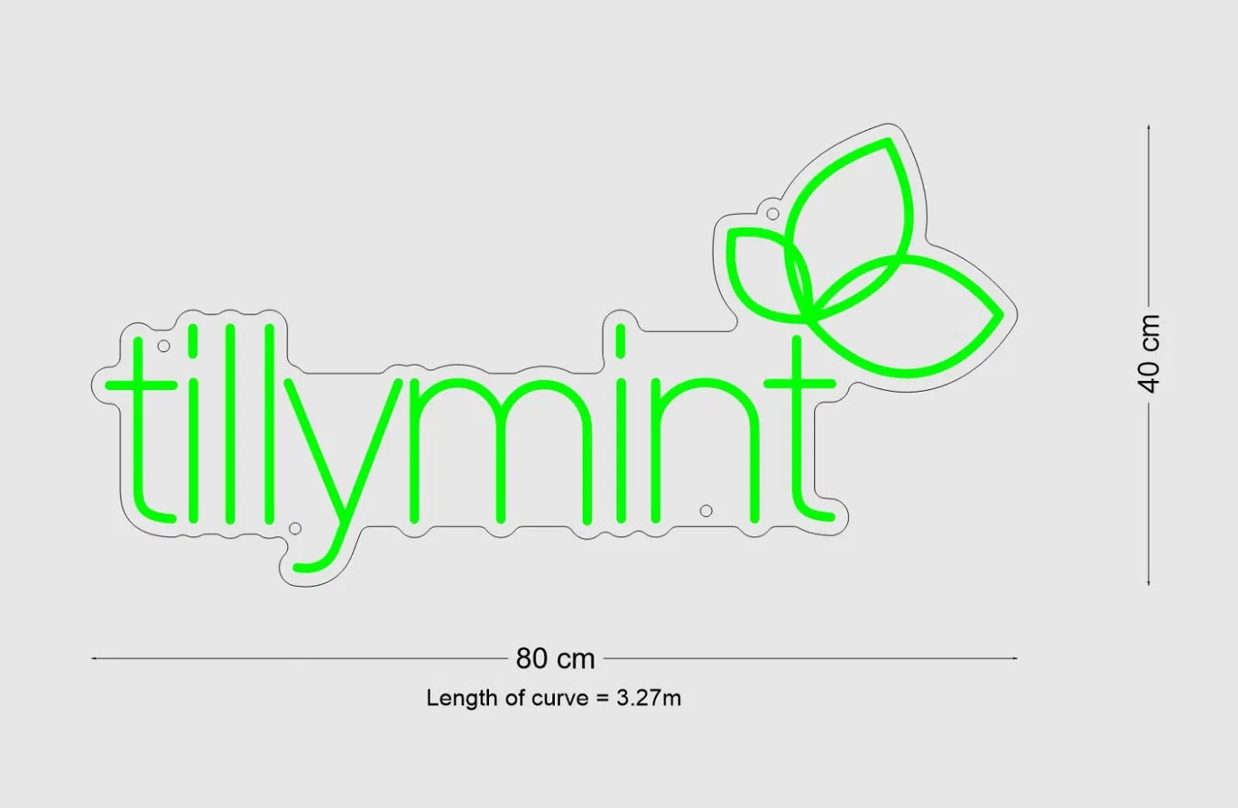 Custom Sign: tillymint