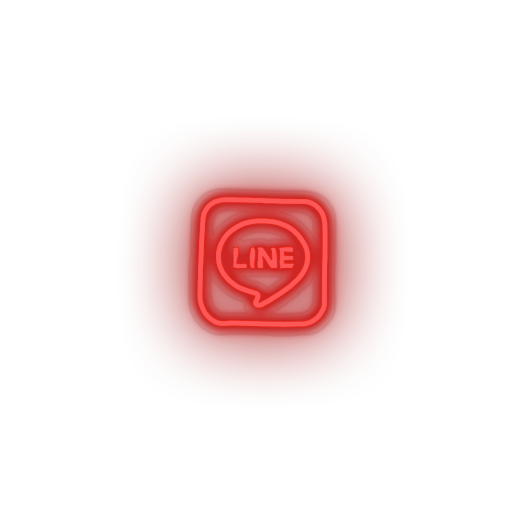 Line Neon Sign Line Neon Sign - Brands And Social Led Neon Decor