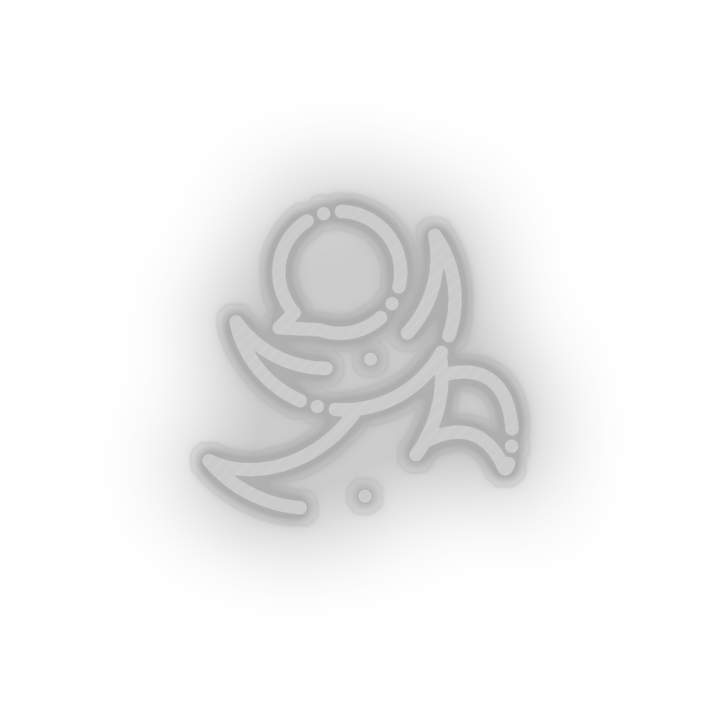 white 232_golos_coin_crypto_crypto_currency led neon factory
