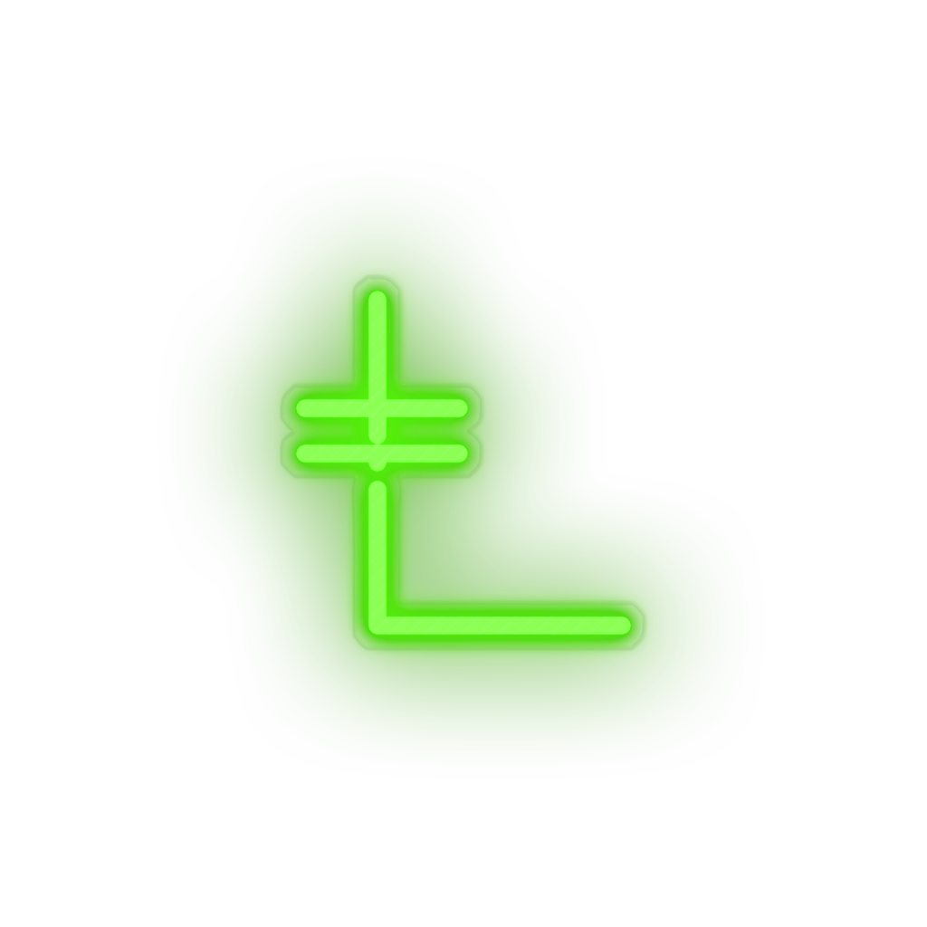 green 240_leo_coin_coin_crypto_crypto_currency led neon factory