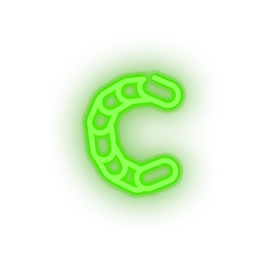 green 282_chain_coin_coin_crypto_crypto_currency led neon factory