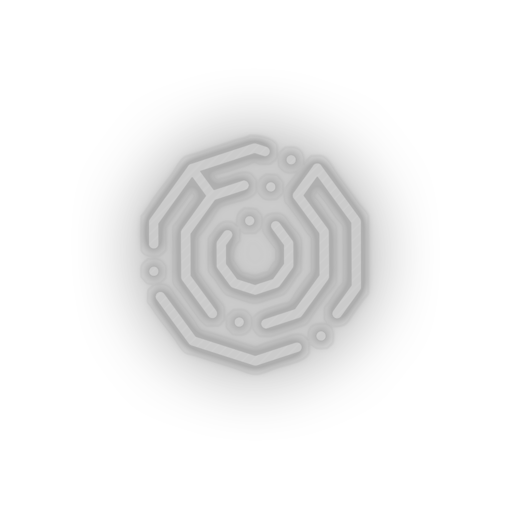 white 302_komodo_coin_crypto_crypto_currency led neon factory