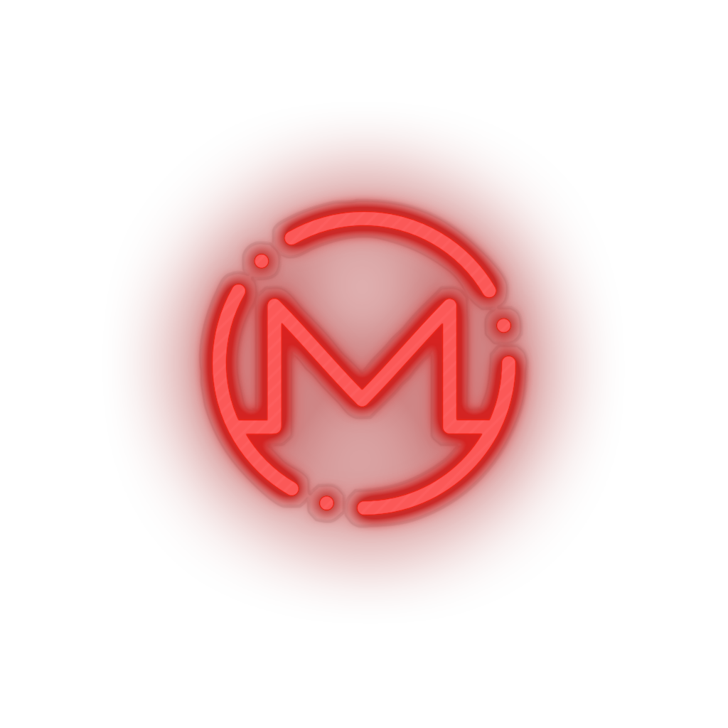 red 324_monero_coin_crypto_crypto_currency led neon factory