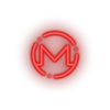 red 324_monero_coin_crypto_crypto_currency led neon factory