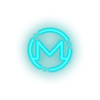 Load image into Gallery viewer, ice_blue 324_monero_coin_crypto_crypto_currency led neon factory