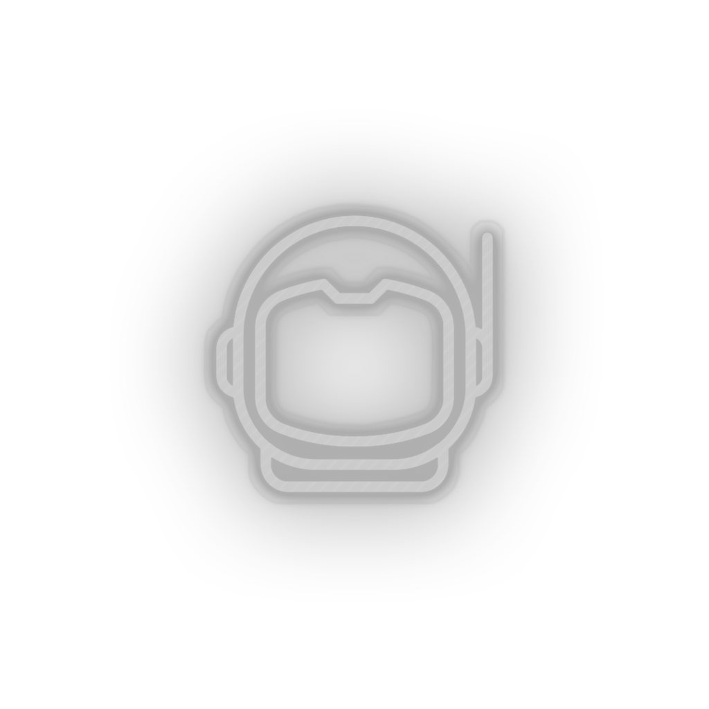 white astronaut led adventure astronaut astronomy cosmonaut helmet outer space space neon factory