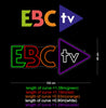 Custom Neon: EBC tv