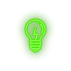 green light_blub led back to school creative education idea light blub student study neon factory