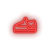 red shoes led back to school education shoes sneakers sport student study neon factory