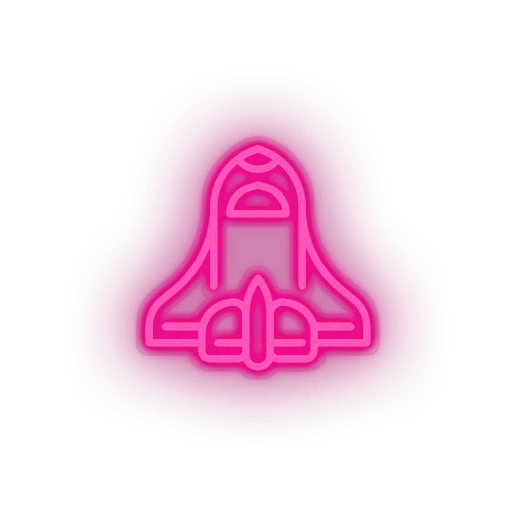 pink space_ship led adventure astronomy outer space space space ship spacecraft transportation neon factory