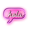 best hola sign neon led in spanish