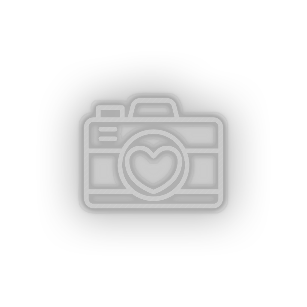 white camera led camera image love picture relationship romance valentine day neon factory
