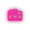 pink camera led camera image love picture relationship romance valentine day neon factory