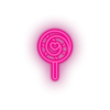 pink candy led candy lollipop love relationship romance sweet valentine day neon factory