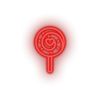 Load image into Gallery viewer, red candy led candy lollipop love relationship romance sweet valentine day neon factory