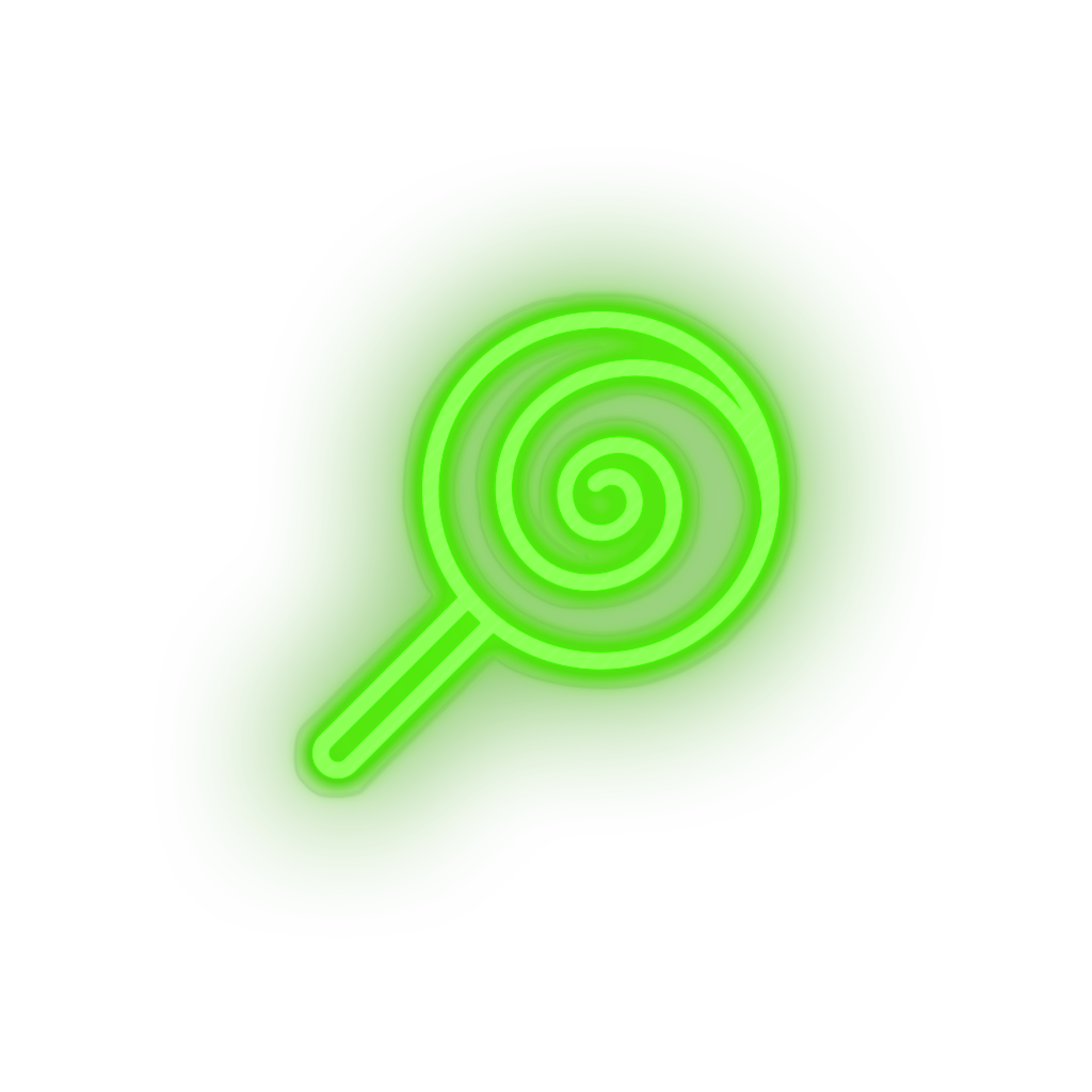 green candy_lollipop led amusement candy carnival circus lollipop parade sweet neon factory