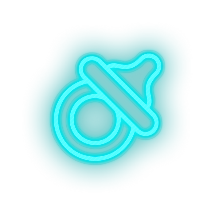 Led Pink Pacifier Sign Care Pacifier Family Neon Sign - Family Babies Kids Led Neon Decor