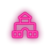 pink castle family children house child educative kid baby educational led neon factory