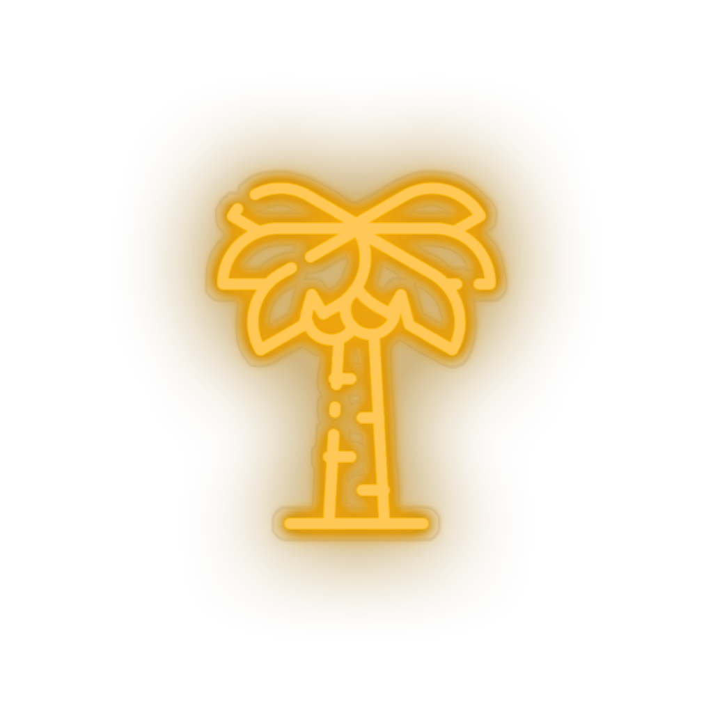 warm_white coconut_tree led beach coconut tree holiday palm tree recreation summer vacation neon factory