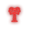 red coconut_tree led beach coconut tree holiday palm tree recreation summer vacation neon factory