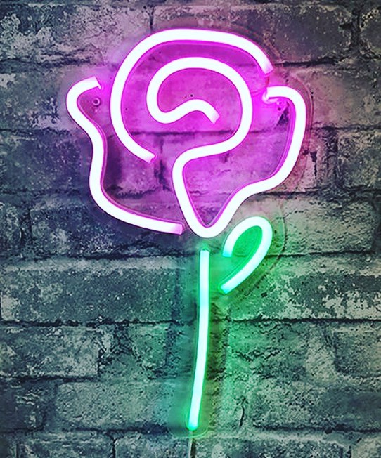 Beautiful rose made in led neon - Top 10 ideas for home deco