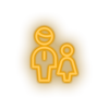 warm_white family parent father children human person child daughter kid grandfather baby led neon factory