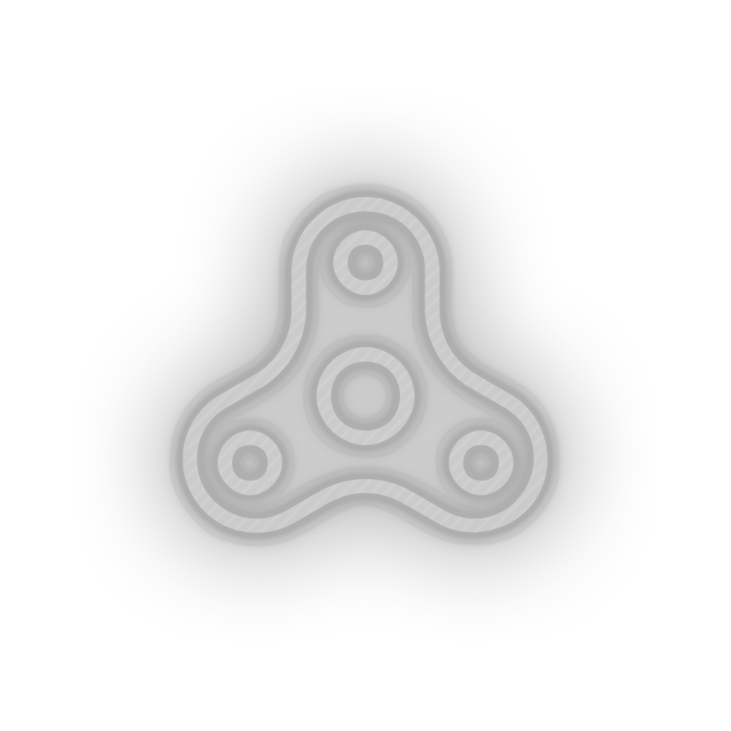Fidget Spinner Toy Play Neon Sign - Family Babies Kids Led Neon Decor