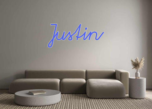 Custom Neon: Justin