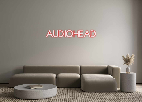 Custom Neon: AUDIOHEAD