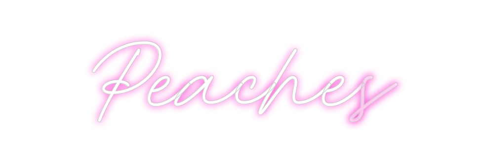 Custom Neon: Peaches