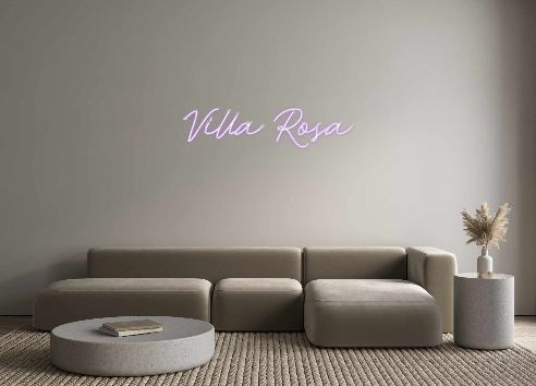 Custom Neon: Villa Rosa