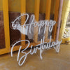 30in x 22in Happy Birthday Neon Sign Flex Led Custom Cool Light 12V Home Room Decoration Ins