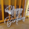 30in x 22in Happy Birthday Neon Sign Flex Led Custom Cool Light 12V Home Room Decoration Ins