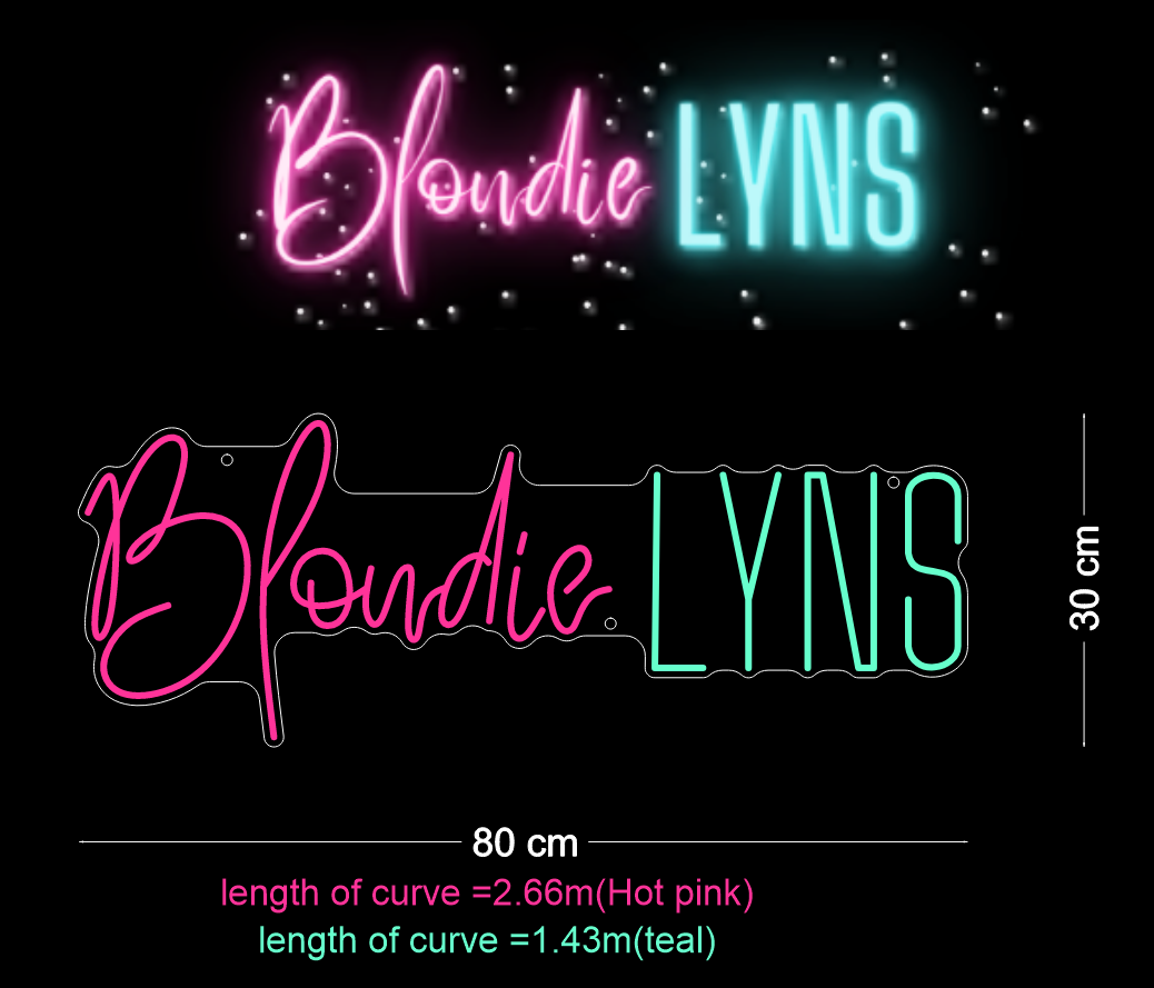 Custom Neon: Blondie LYNS