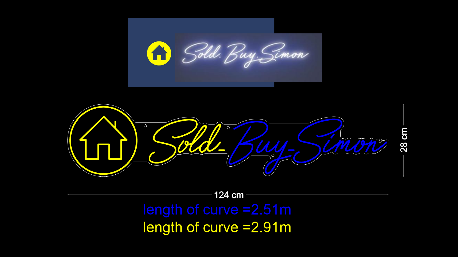 Custom Neon: Sold.Buy.Simon