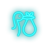 Load image into Gallery viewer, ice_blue infant family stork children child kid baby deilver led neon factory