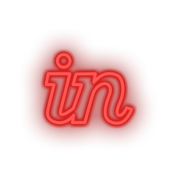 Invision Neon Sign - Brands And Social Led Neon Decor