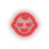 Load image into Gallery viewer, red kid infant baby child children family led neon factory